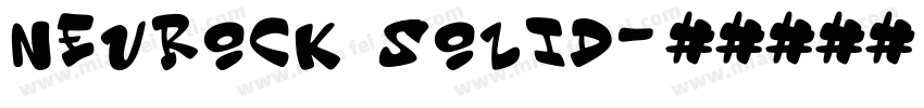 Neurock Solid字体转换